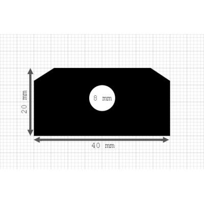 Luikenpakking | EPDM | 40 x 20 mm